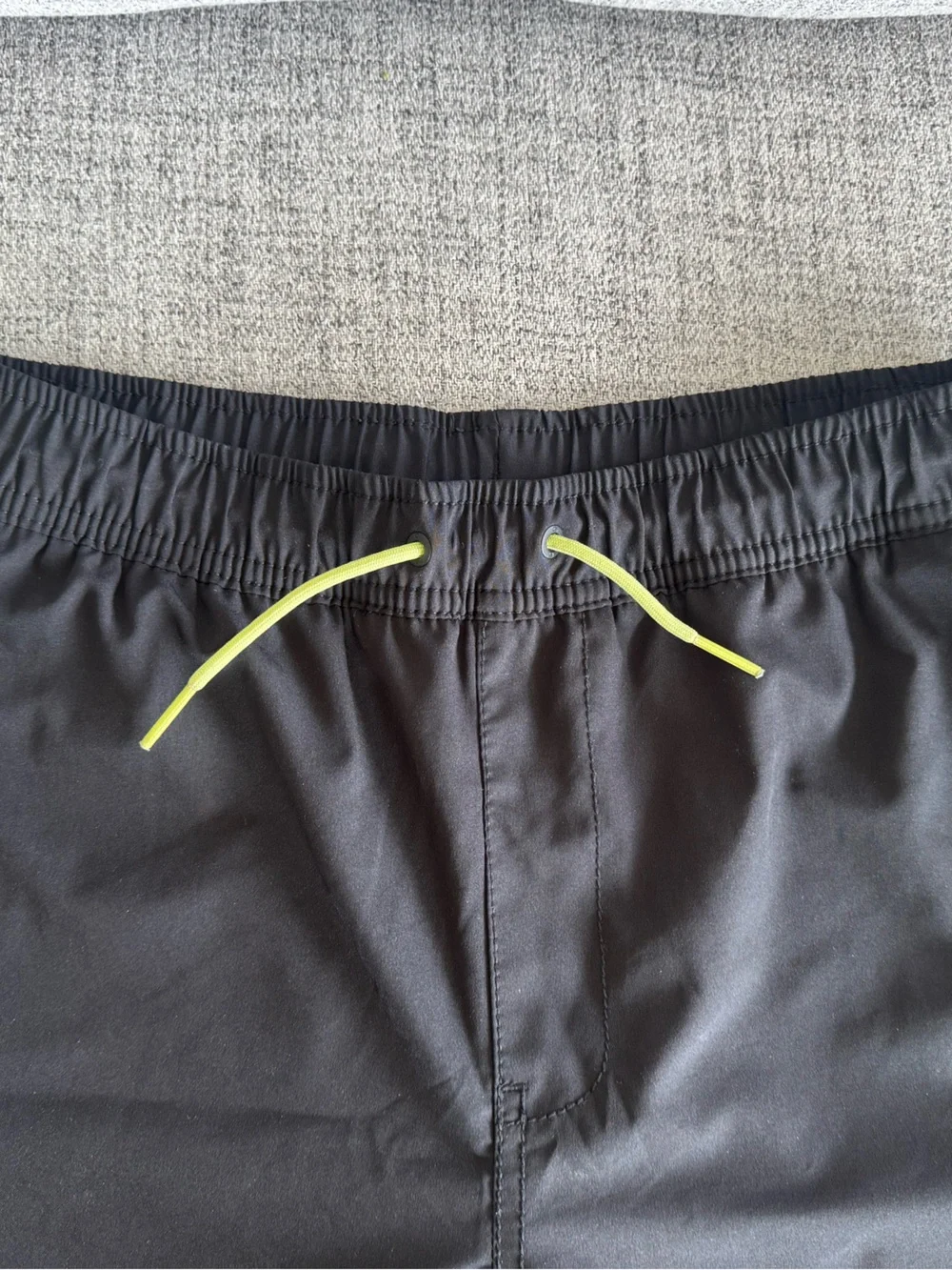 Gap Teen Black Lined Shorts with Neon Green Accents